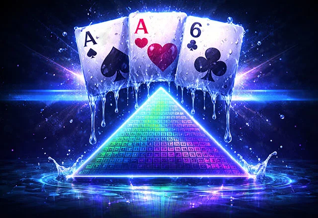 Abstrakti kasinoaiheinen kuva vuodelle 2026